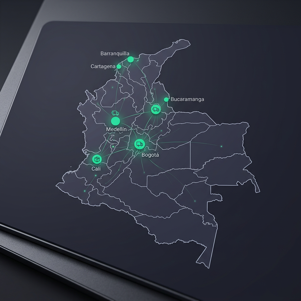 Mapa de Cobertura en Colombia