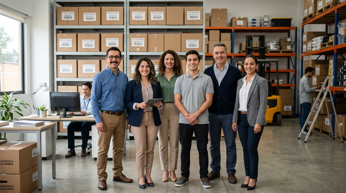 Equipo DotaT en centro de distribución