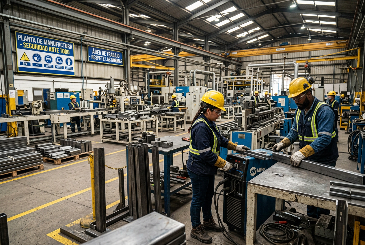 Planta industrial organizada